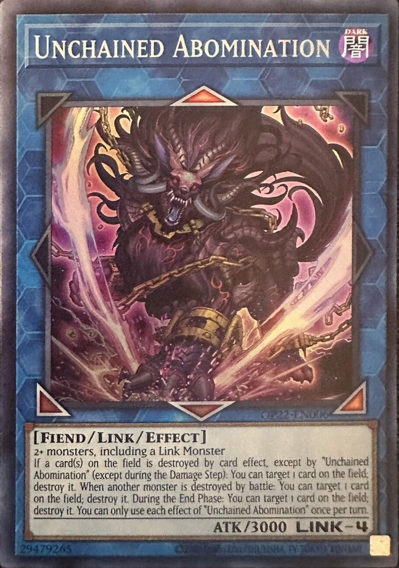 Unchained Abomination [OP22-EN006] Super Rare - Evolution TCG