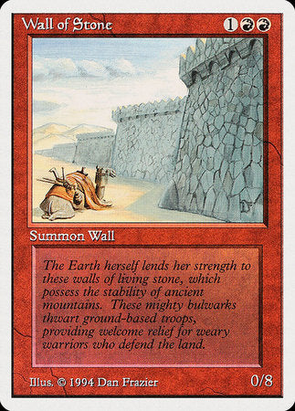 Wall of Stone [Summer Magic / Edgar] - Evolution TCG
