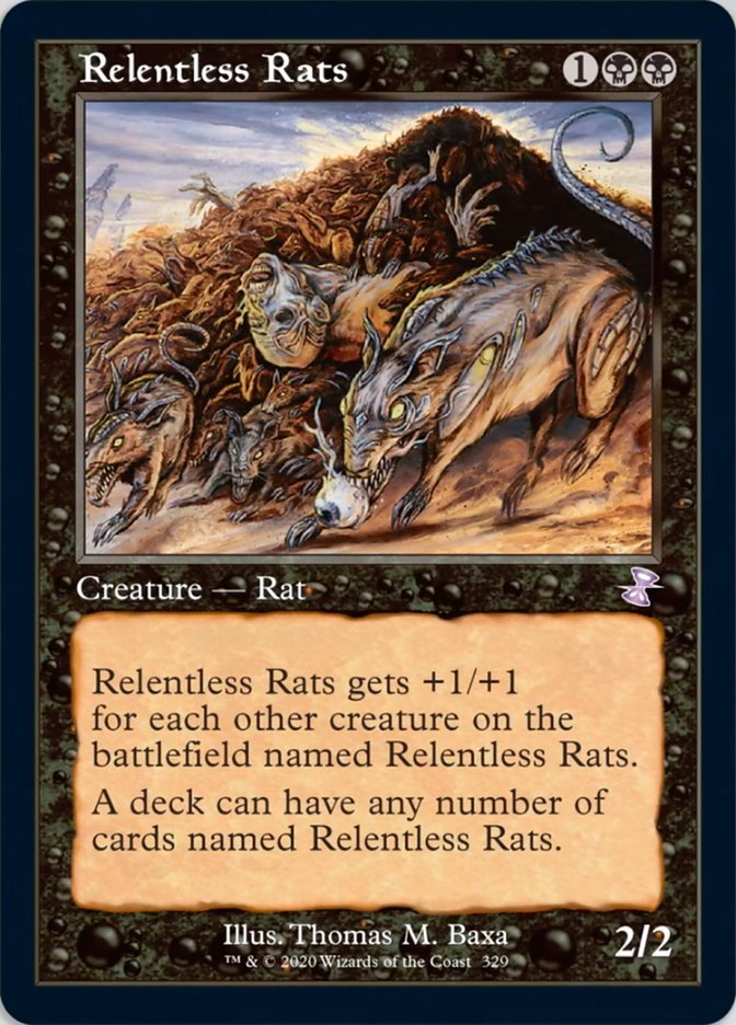 Relentless Rats (Timeshifted) [Time Spiral Remastered] - Evolution TCG