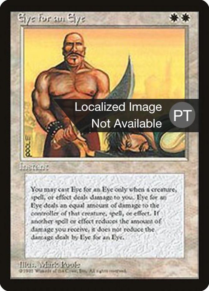 Eye for an Eye [Fourth Edition (Foreign Black Border)] - Evolution TCG