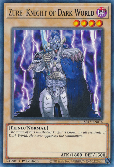 Zure, Knight of Dark World [SR13-EN016] Common - Evolution TCG