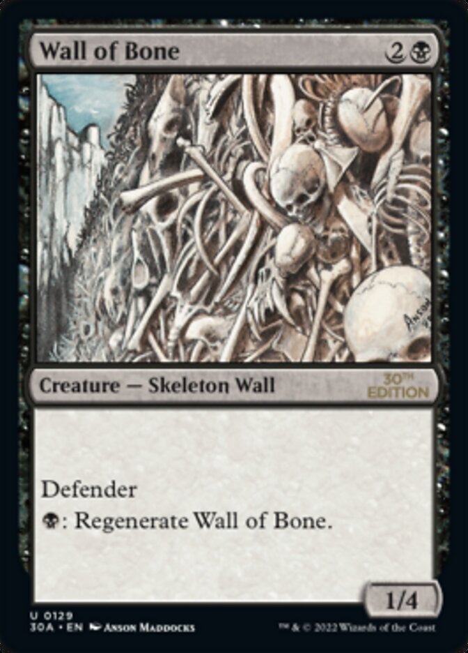 Wall of Bone [30th Anniversary Edition] - Evolution TCG