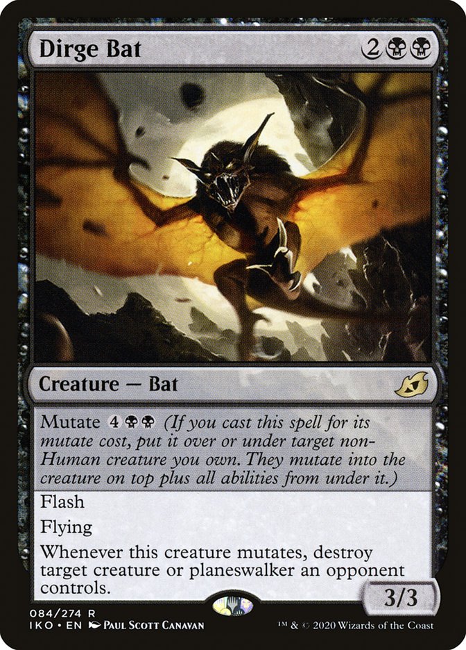 Dirge Bat [Ikoria: Lair of Behemoths] - Evolution TCG