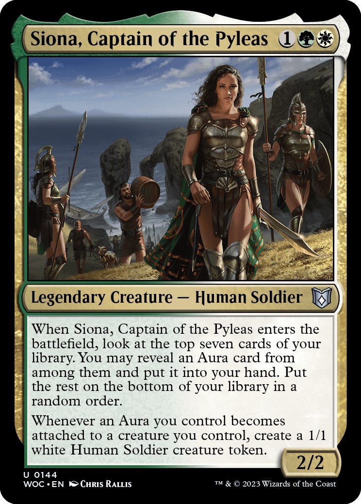 Siona, Captain of the Pyleas [Wilds of Eldraine Commander] - Evolution TCG