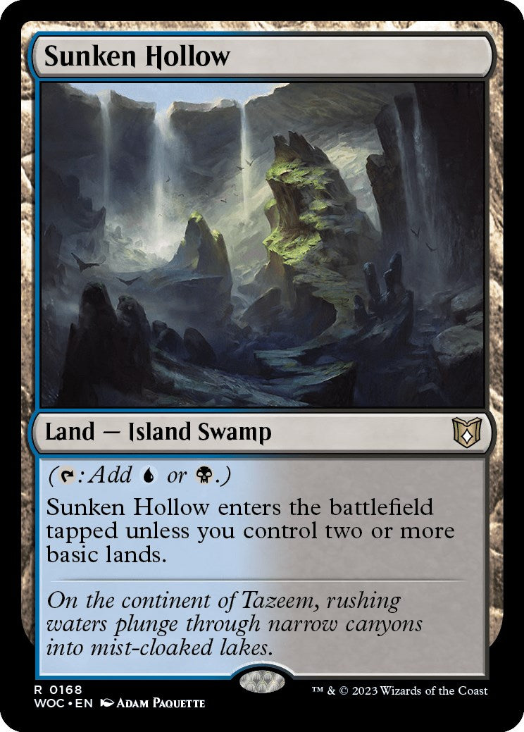 Sunken Hollow [Wilds of Eldraine Commander] - Evolution TCG