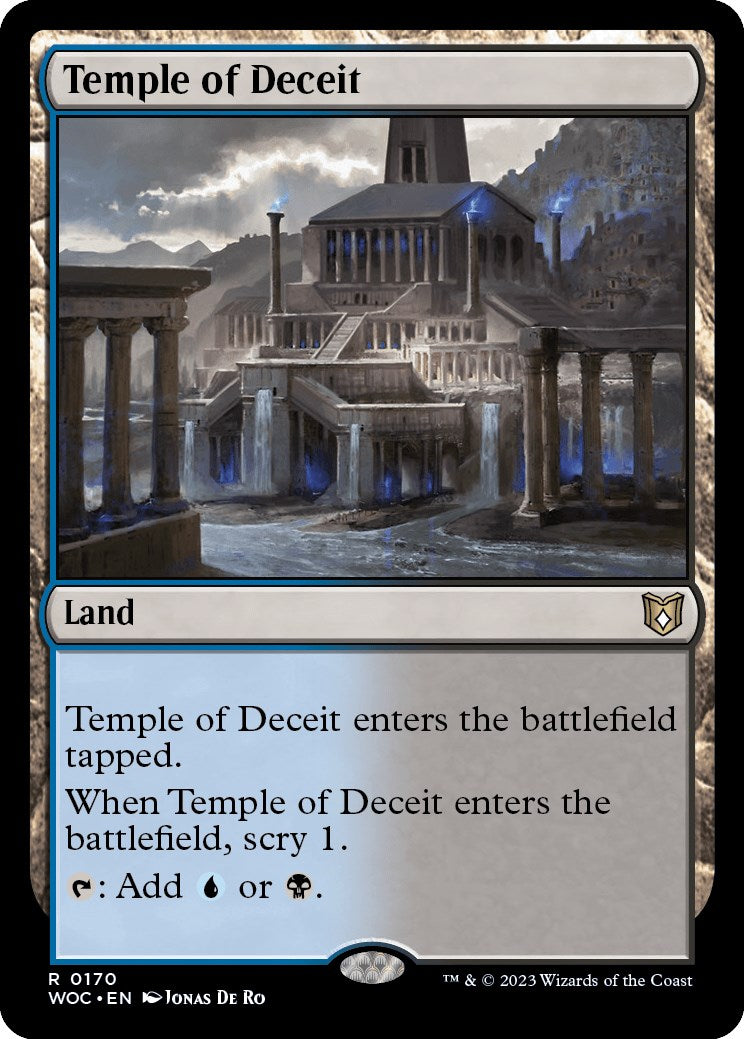 Temple of Deceit [Wilds of Eldraine Commander] - Evolution TCG