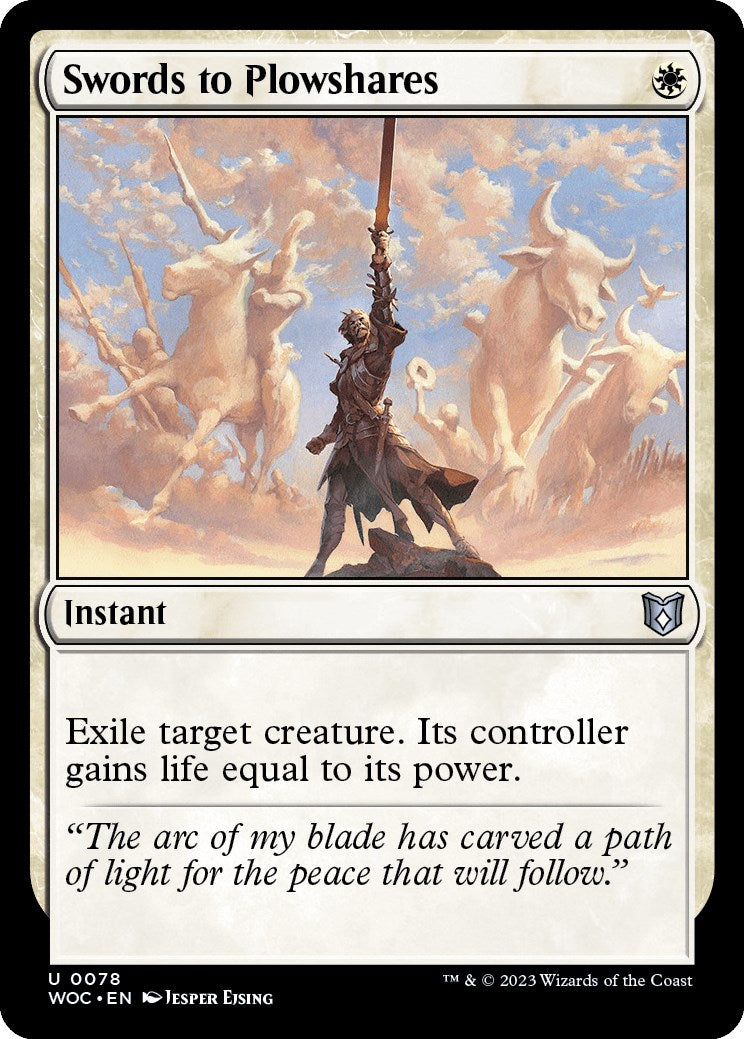 Swords to Plowshares [Wilds of Eldraine Commander] - Evolution TCG