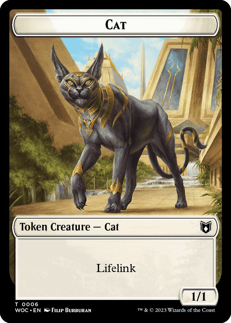 Cat (0006) // Pegasus Double-Sided Token [Wilds of Eldraine Commander Tokens] - Evolution TCG