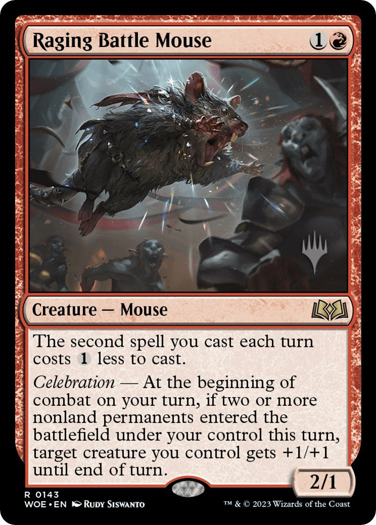 Raging Battle Mouse (Promo Pack) [Wilds of Eldraine Promos] - Evolution TCG