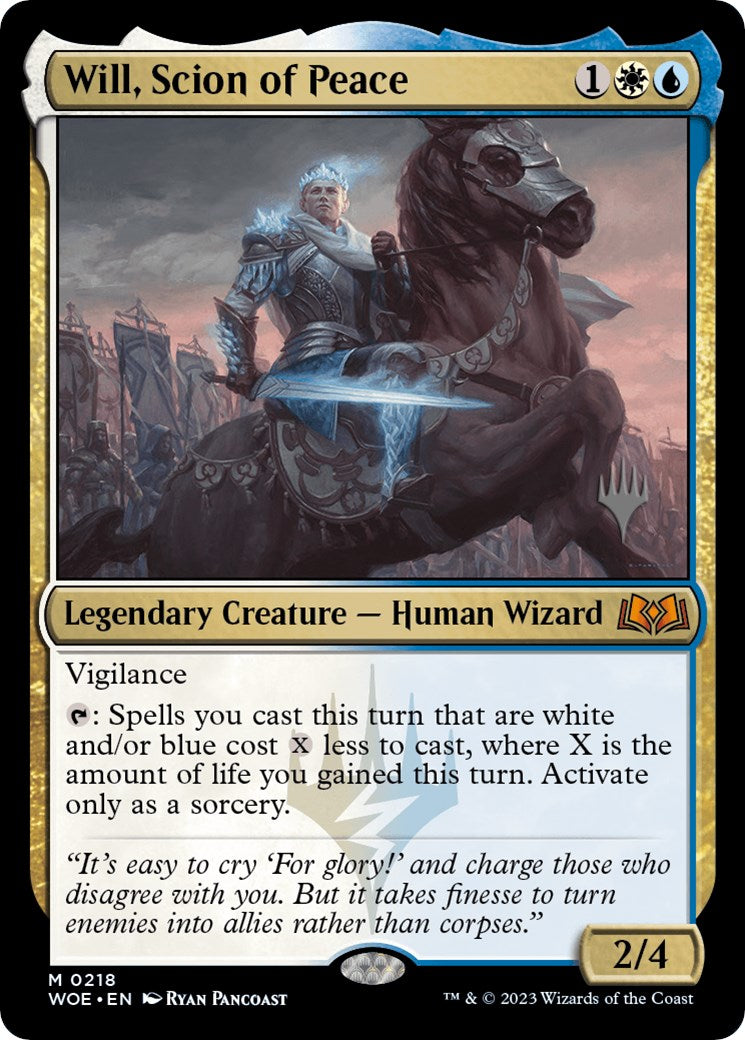 Will, Scion of Peace (Promo Pack) [Wilds of Eldraine Promos] - Evolution TCG