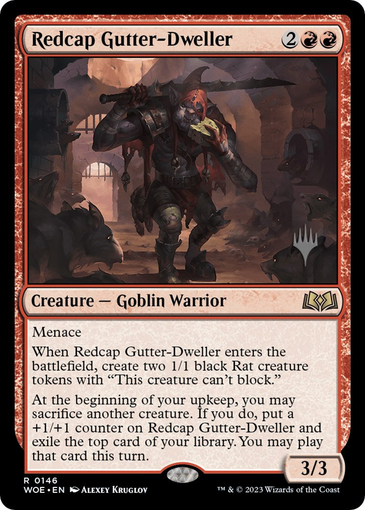 Redcap Gutter-Dweller (Promo Pack) [Wilds of Eldraine Promos] - Evolution TCG