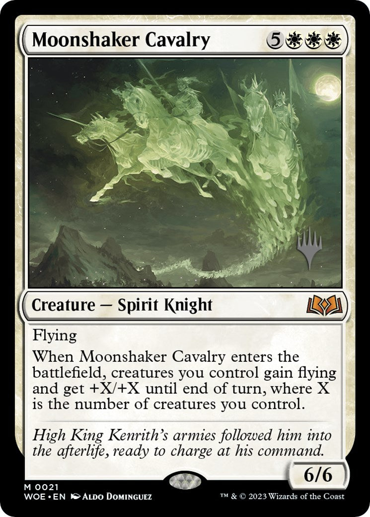 Moonshaker Cavalry (Promo Pack) [Wilds of Eldraine Promos] - Evolution TCG