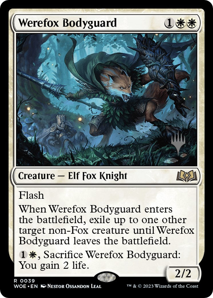 Werefox Bodyguard (Promo Pack) [Wilds of Eldraine Promos] - Evolution TCG