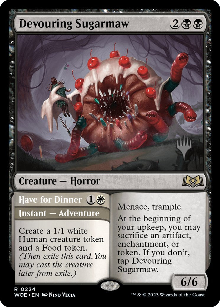 Devouring Sugarmaw // Have for Dinner(Promo Pack) [Wilds of Eldraine Promos] - Evolution TCG