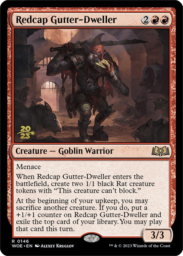 Redcap Gutter-Dweller [Wilds of Eldraine Prerelease Promos] - Evolution TCG