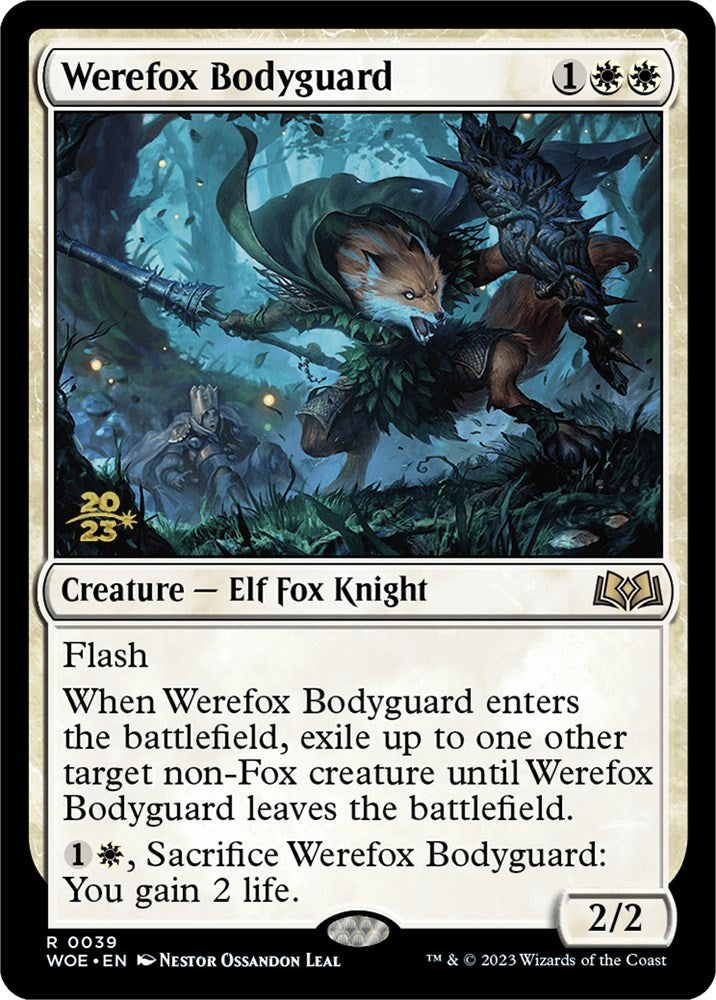 Werefox Bodyguard [Wilds of Eldraine Prerelease Promos] - Evolution TCG