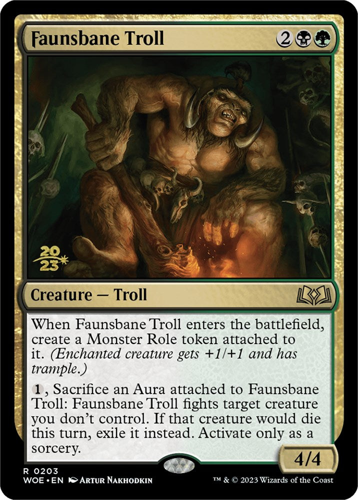 Faunsbane Troll [Wilds of Eldraine Prerelease Promos] - Evolution TCG