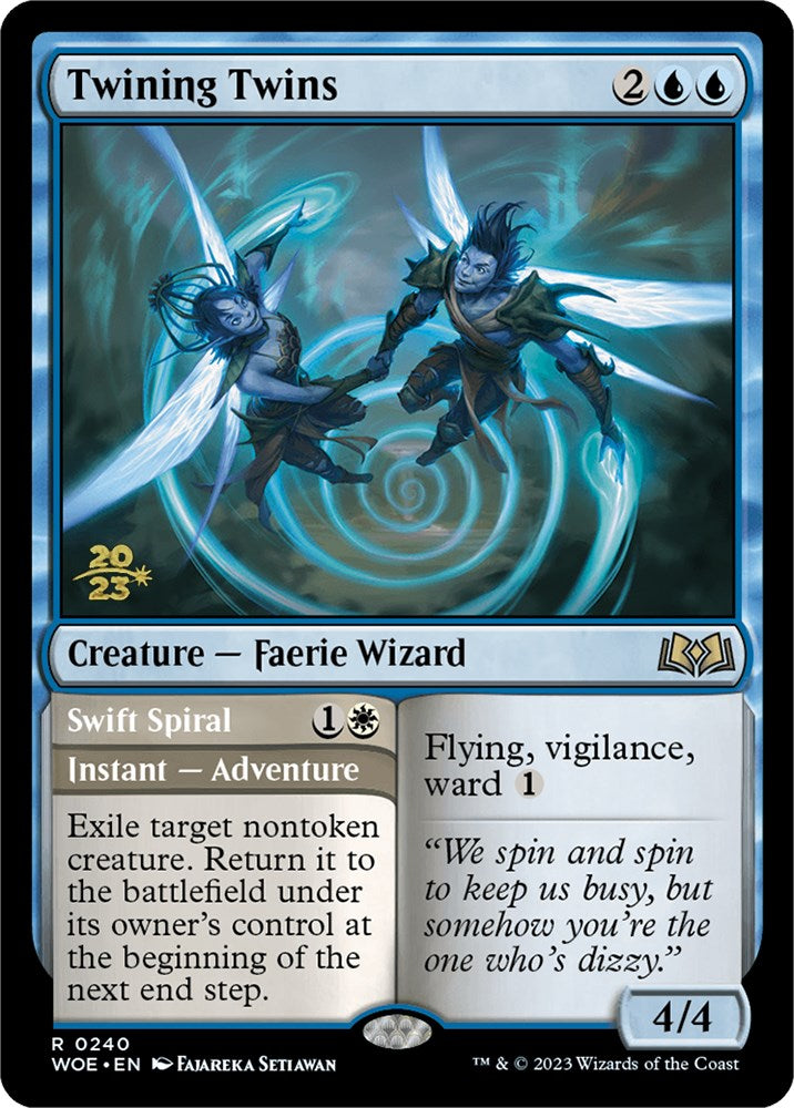 Twining Twins // Swift Spiral (Promo Pack) [Wilds of Eldraine Promos] - Evolution TCG