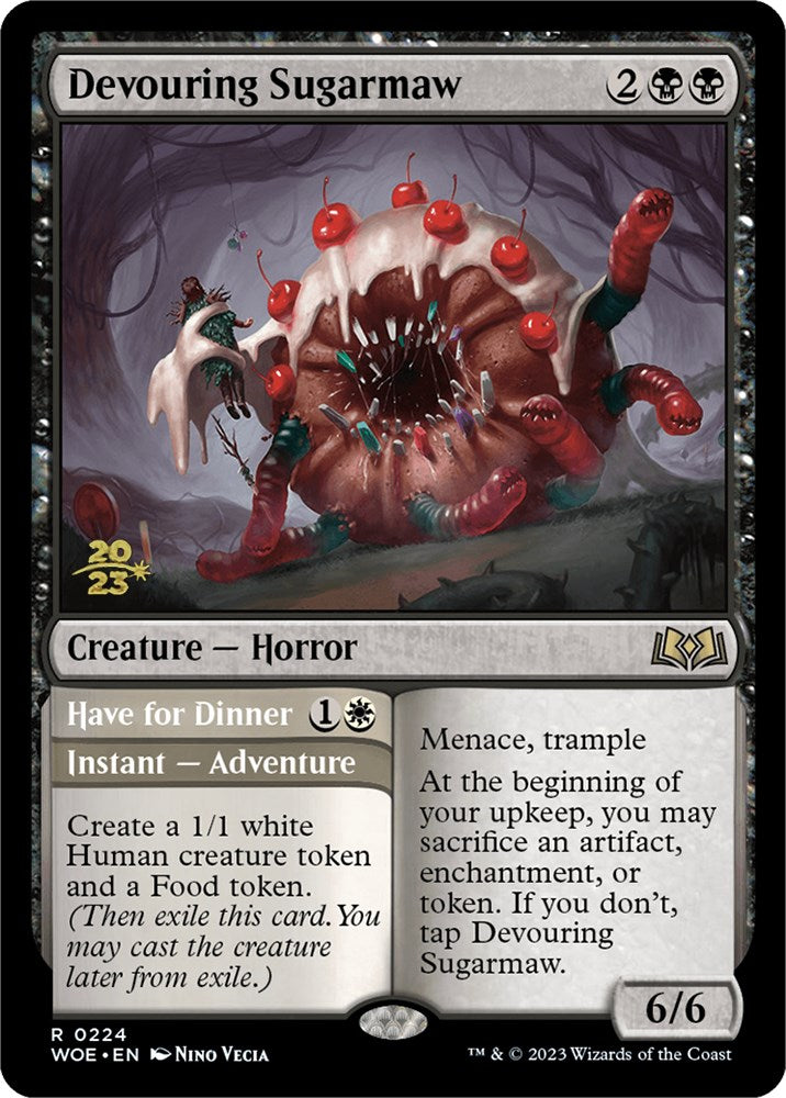 Devouring Sugarmaw // Have for Dinner(Promo Pack) [Wilds of Eldraine Promos] - Evolution TCG