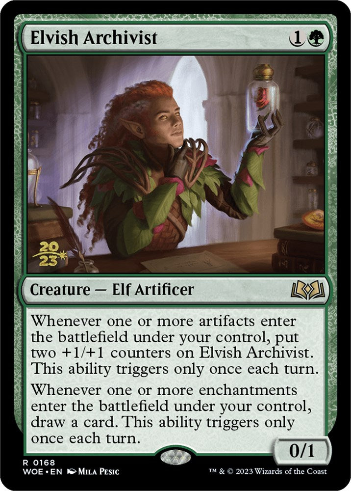 Elvish Archivist [Wilds of Eldraine Prerelease Promos] - Evolution TCG