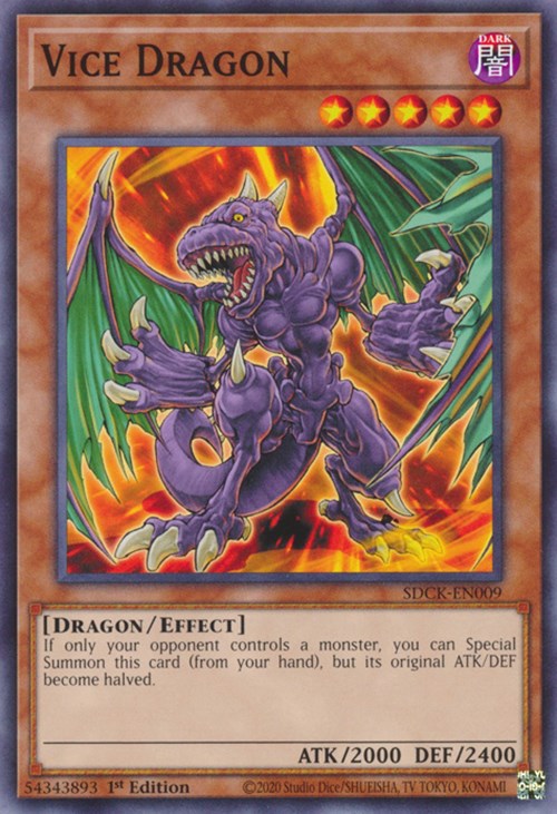 Vice Dragon [SDCK-EN009] Common - Evolution TCG