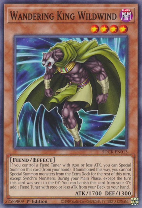 Wandering King Wildwind [SDCK-EN013] Common - Evolution TCG