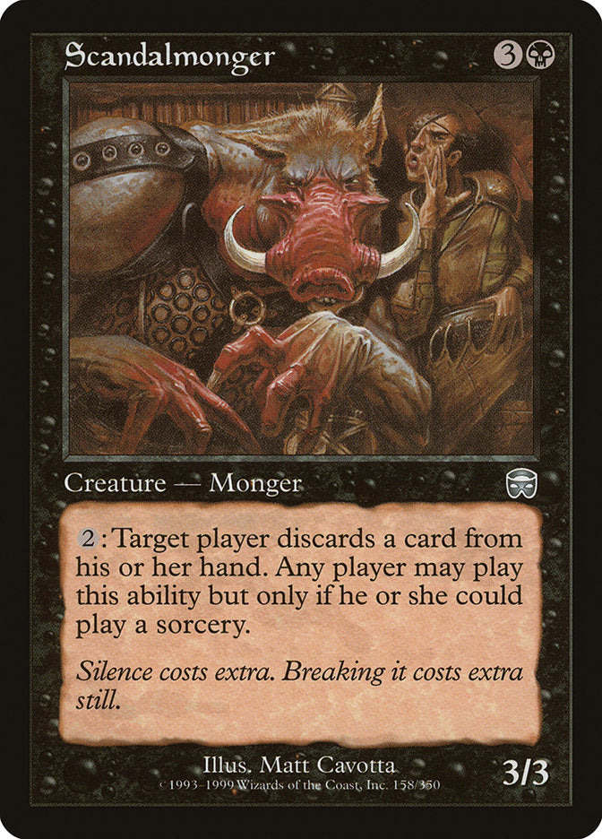 Scandalmonger [Mercadian Masques] - Evolution TCG