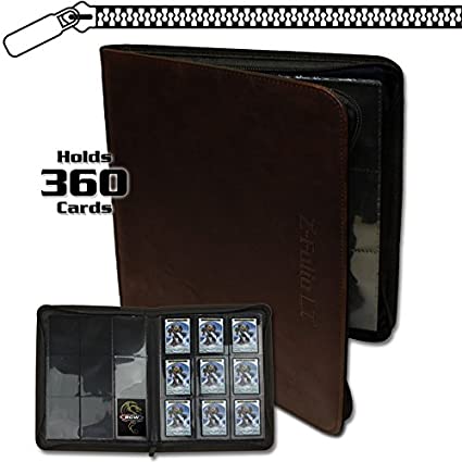 Pocket Zipper Binder- Brown - Evolution TCG