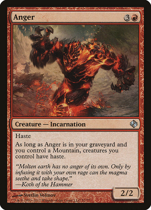 Anger [Duel Decks: Venser vs. Koth] - Evolution TCG