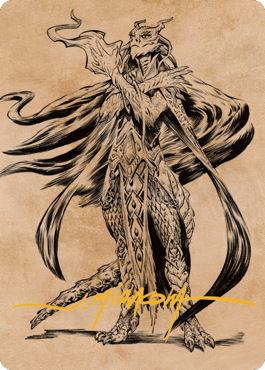 Lozhan, Dragons' Legacy Art Card (Gold-Stamped Signature) [Commander Legends: Battle for Baldur's Gate Art Series] - Evolution TCG