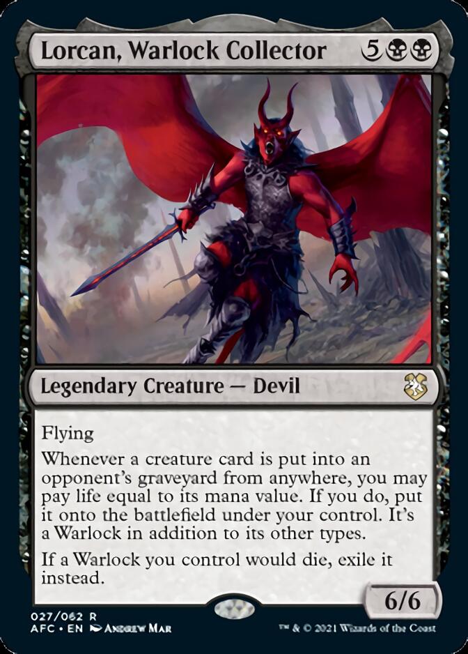 Lorcan, Warlock Collector [Dungeons & Dragons: Adventures in the Forgotten Realms Commander] - Evolution TCG