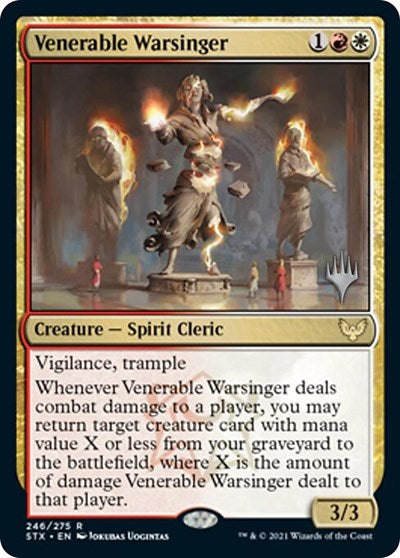 Venerable Warsinger (Promo Pack) [Strixhaven: School of Mages Promos] - Evolution TCG