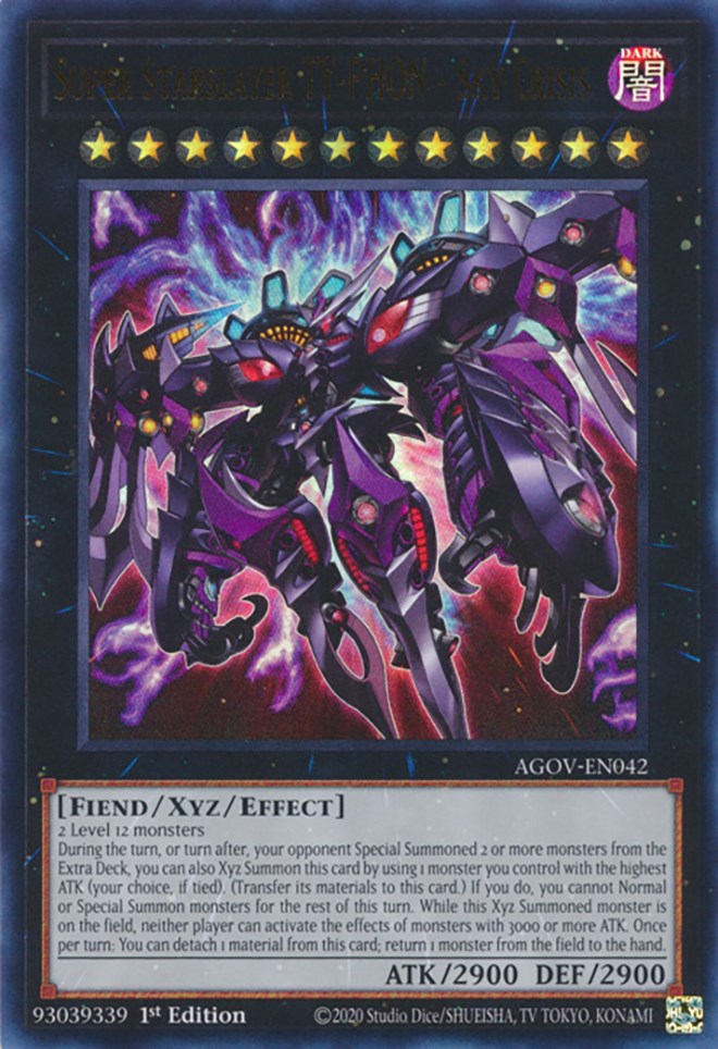 Super Starslayer TY-PHON - Sky Crisis [AGOV-EN042] Ultra Rare - Evolution TCG