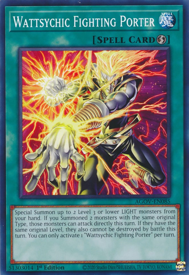 Wattsychic Fighting Porter [AGOV-EN085] Common - Evolution TCG