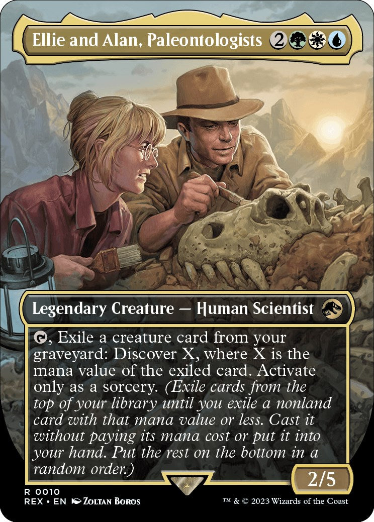 Ellie and Alan, Paleontologists (Borderless) [Jurassic World Collection] - Evolution TCG