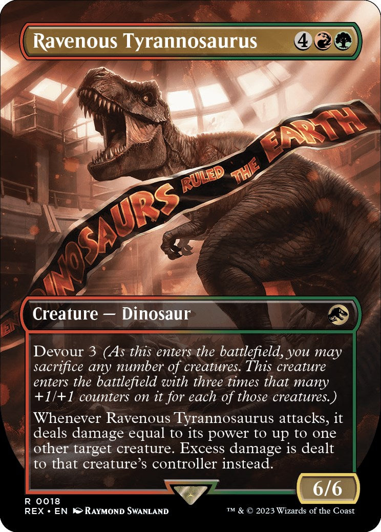 Ravenous Tyrannosaurus (Borderless) [Jurassic World Collection] - Evolution TCG