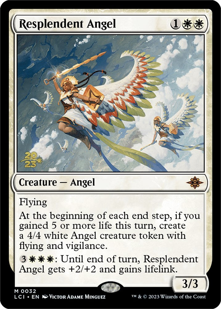 Resplendent Angel (LCI) [The Lost Caverns of Ixalan Prerelease Cards] - Evolution TCG