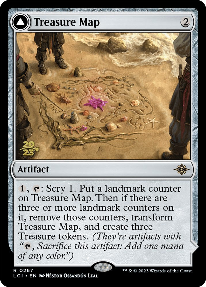 Treasure Map // Treasure Cove [The Lost Caverns of Ixalan Prerelease Cards] - Evolution TCG