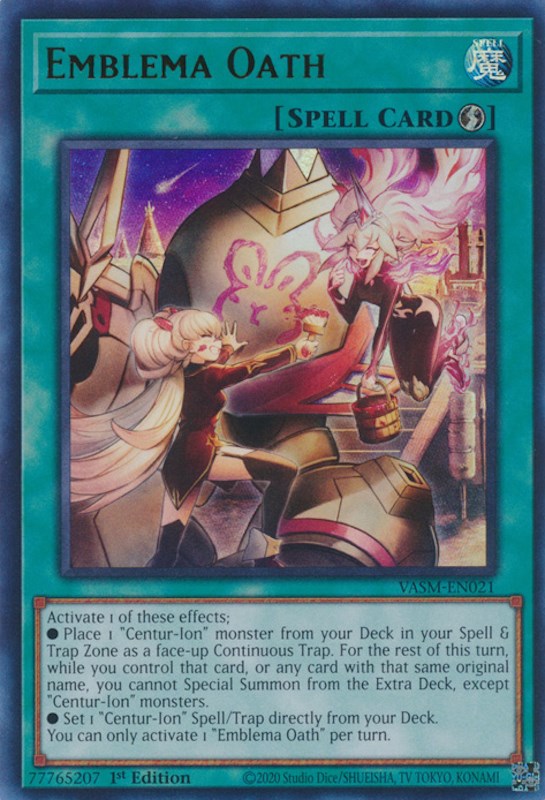 Emblema Oath [VASM-EN021] Ultra Rare - Evolution TCG