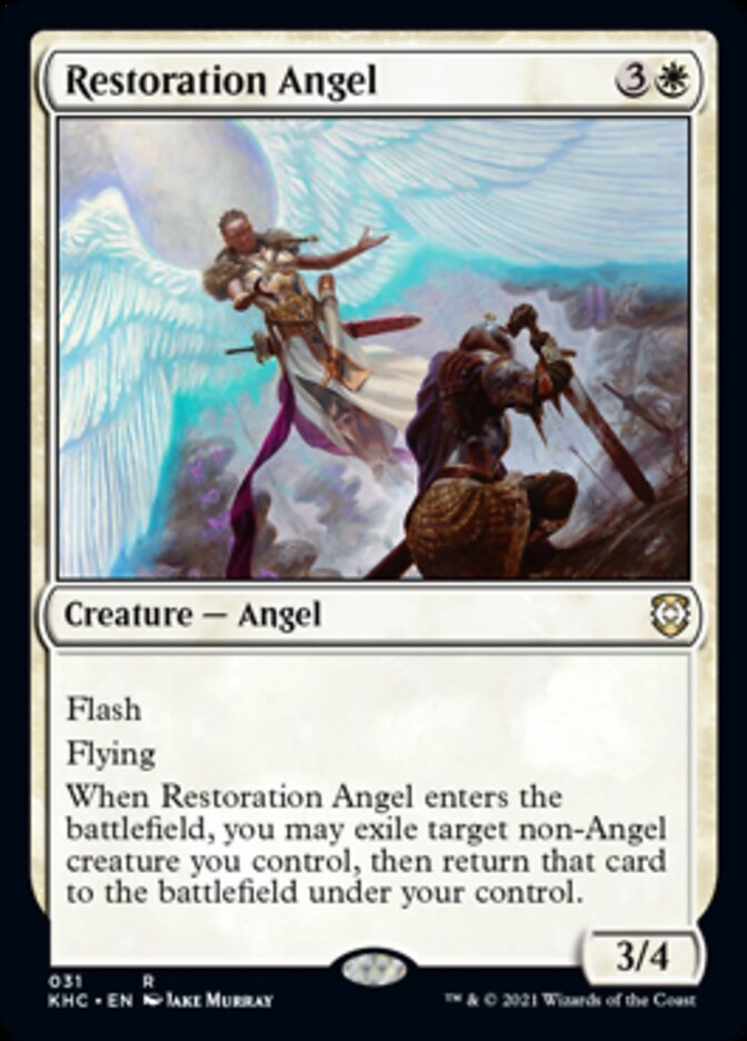 Restoration Angel [Kaldheim Commander] - Evolution TCG