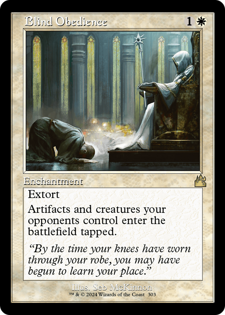 Blind Obedience (Retro Frame) [Ravnica Remastered] - Evolution TCG