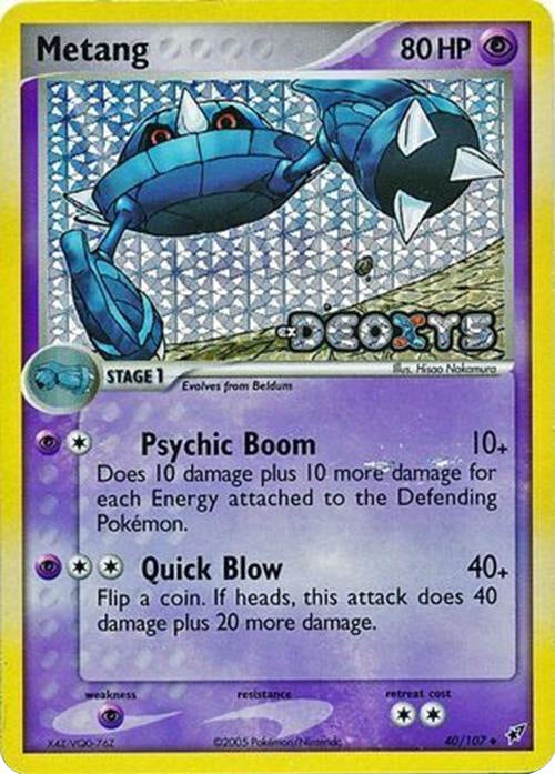 Metang (40/107) (Stamped) [EX: Deoxys] - Evolution TCG