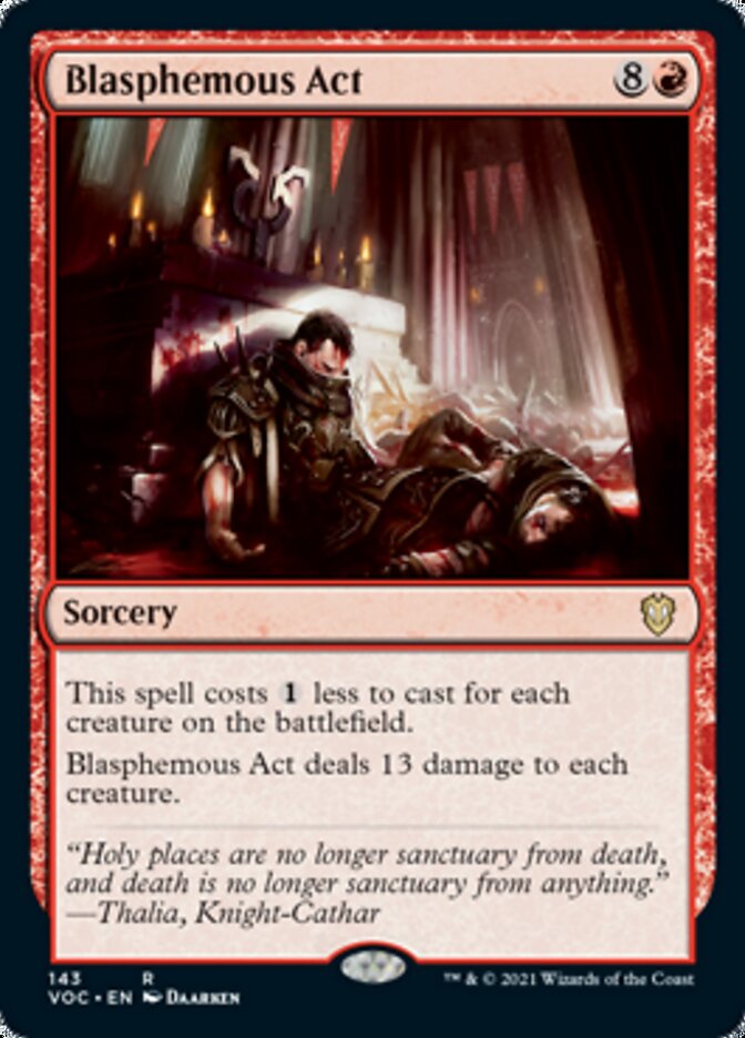 Blasphemous Act [Innistrad: Crimson Vow Commander] - Evolution TCG