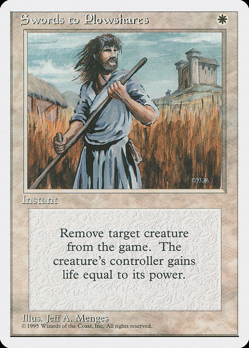 Swords to Plowshares [Fourth Edition] - Evolution TCG