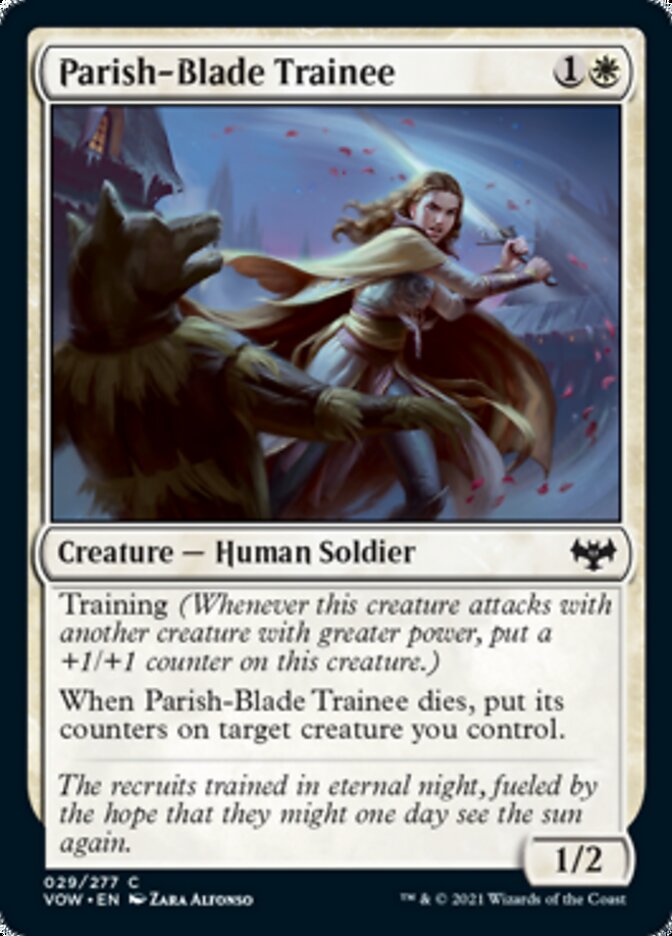 Parish-Blade Trainee [Innistrad: Crimson Vow] - Evolution TCG