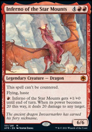 Inferno of the Star Mounts (Promo Pack) [Dungeons & Dragons: Adventures in the Forgotten Realms Promos] - Evolution TCG