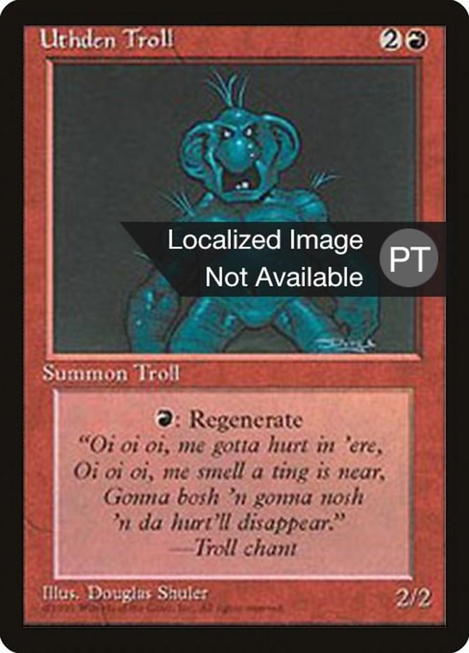 Uthden Troll [Fourth Edition (Foreign Black Border)] - Evolution TCG