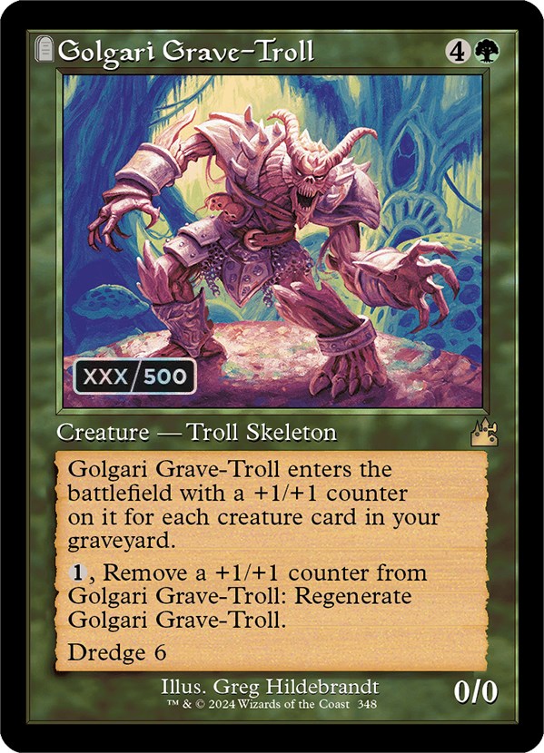 Golgari Grave-Troll (Retro) (Serialized) [Ravnica Remastered] - Evolution TCG