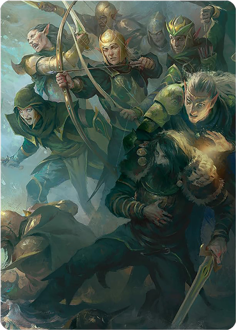 Galadhrim Brigade Art Card [The Lord of the Rings: Tales of Middle-earth Art Series] - Evolution TCG