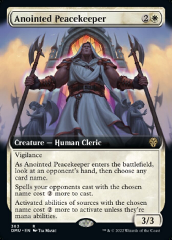 Anointed Peacekeeper (Extended Art) [Dominaria United] - Evolution TCG